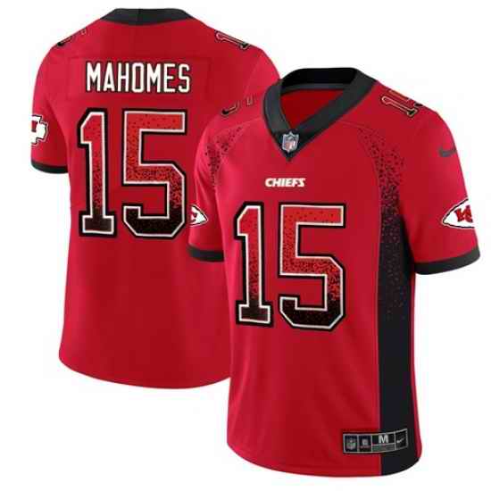 Nike Chiefs #15 Patrick Mahomes Red Team Color Men Stitched NFL Limited Rush Drift Fashion Jersey